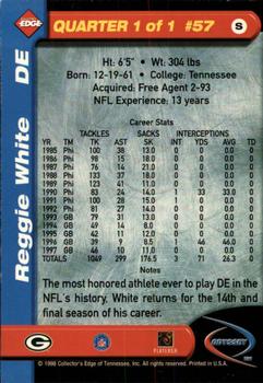 1998 Collector's Edge Odyssey #57 Reggie White Back
