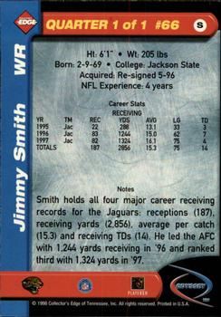 1998 Collector's Edge Odyssey #66 Jimmy Smith Back