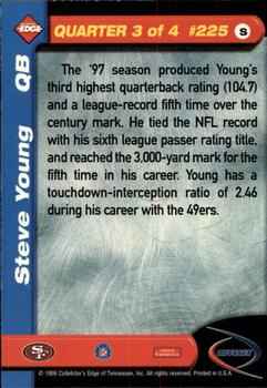 1998 Collector's Edge Odyssey #225 Steve Young Back