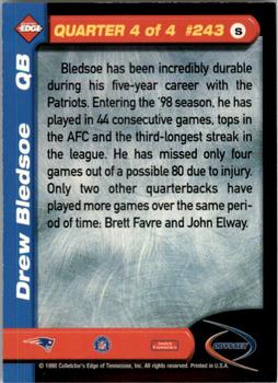 1998 Collector's Edge Odyssey #243 Drew Bledsoe Back
