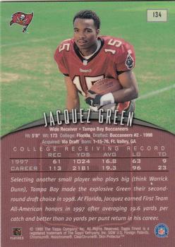 1998 Finest #134 Jacquez Green Back