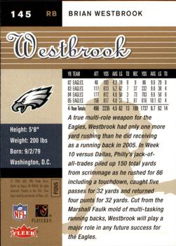 2006 Ultra - Gold Medallion #145 Brian Westbrook Back