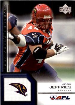 2006 Upper Deck AFL #7 Josh Jeffries Front