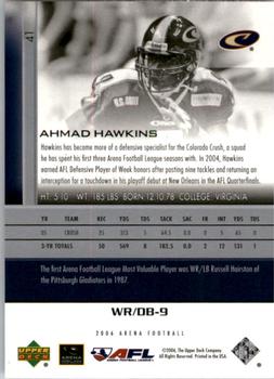 2006 Upper Deck AFL #41 Ahmad Hawkins Back