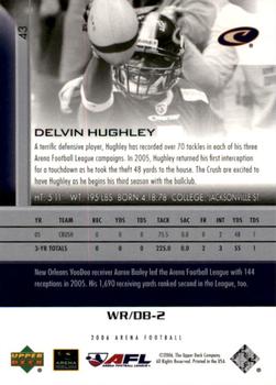 2006 Upper Deck AFL #43 Delvin Hughley Back