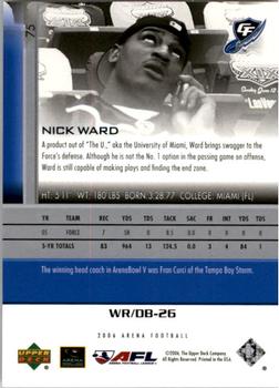 2006 Upper Deck AFL #75 Nick Ward Back