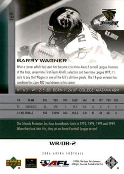 2006 Upper Deck AFL #169 Barry Wagner Back