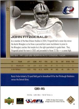 2006 Upper Deck AFL - Gold #12 John Fitzgerald Back