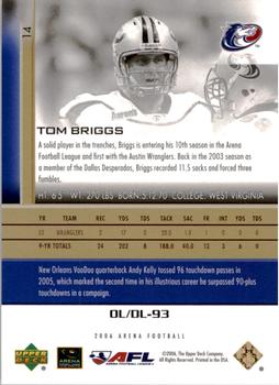 2006 Upper Deck AFL - Gold #14 Tom Briggs Back