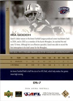 2006 Upper Deck AFL - Gold #16 Ira Gooch Back
