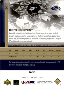 2006 Upper Deck AFL - Gold #30 Keith Gispert Back