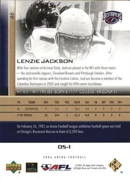 2006 Upper Deck AFL - Gold #46 Lenzie Jackson Back