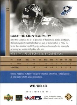 2006 Upper Deck AFL - Gold #66 Scottie Montgomery Back