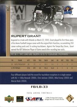 2006 Upper Deck AFL - Gold #82 Rupert Grant Back