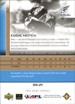 2006 Upper Deck AFL - Gold #163 Eddie Moten Back