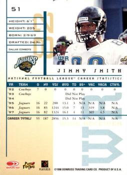 1998 Leaf Rookies & Stars #51 Jimmy Smith Back