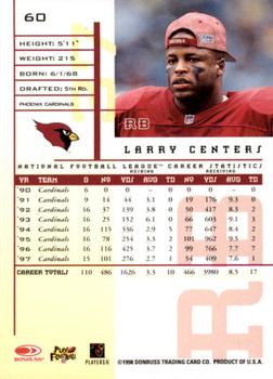 1998 Leaf Rookies & Stars #60 Larry Centers Back
