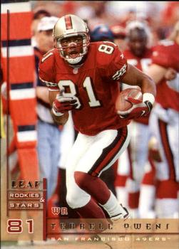 1998 Leaf Rookies & Stars #133 Terrell Owens Front