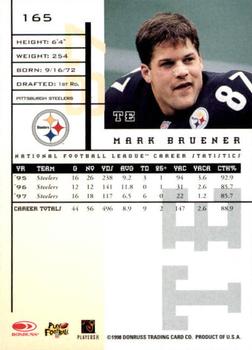 1998 Leaf Rookies & Stars #165 Mark Bruener Back