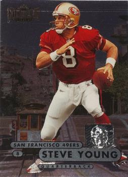 1998 Metal Universe #17 Steve Young Front