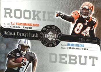 2006 Upper Deck Rookie Debut - Draft Link #DDL-26 T.J. Houshmandzadeh / David Givens Front