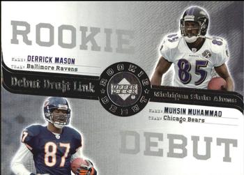 2006 Upper Deck Rookie Debut - Draft Link #DDL-58 Muhsin Muhammad / Derrick Mason Front