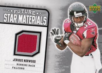 2006 Upper Deck Rookie Debut - Future Star Materials Silver #FSM-JN Jerious Norwood Front