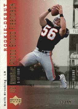 2006 Upper Deck Rookie Debut - Rookie Photo Shoot Flashback Gold #RPF10 Keith Brooking Front