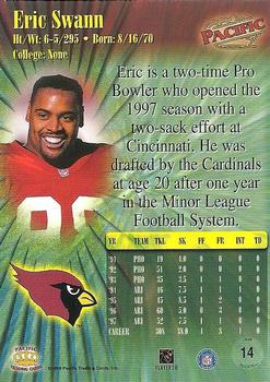 1998 Pacific #14 Eric Swann Back