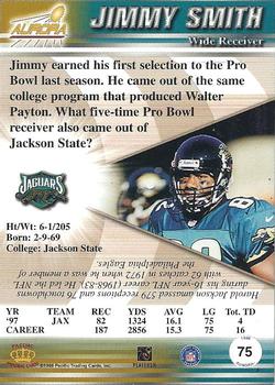 1998 Pacific Aurora #75 Jimmy Smith Back