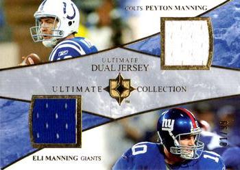 2006 Upper Deck Ultimate Collection - Jerseys Dual #UD-MM Peyton Manning / Eli Manning Front