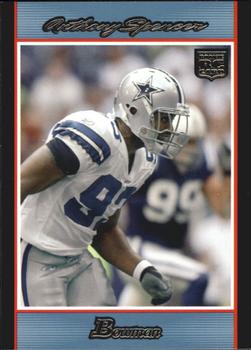 2007 Bowman - Blue #181 Anthony Spencer Front