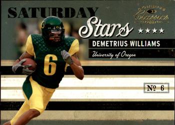 2007 Donruss Classics - Saturday Stars Gold #SS-3 Demetrius Williams Front