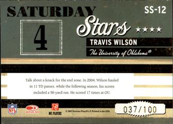 2007 Donruss Classics - Saturday Stars Gold #SS-12 Travis Wilson Back