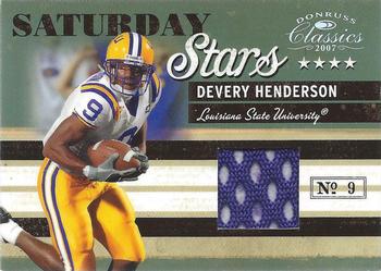 2007 Donruss Classics - Saturday Stars Jerseys #SS-16 Devery Henderson Front