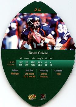 1998 Playoff Contenders - Leather #24 Brian Griese Back