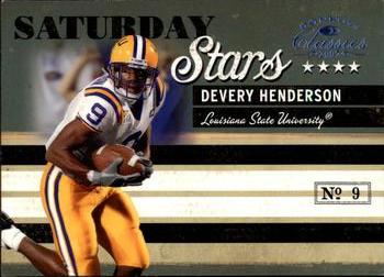 2007 Donruss Classics - Saturday Stars Platinum #SS-16 Devery Henderson Front