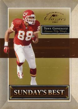 2007 Donruss Classics - Sunday's Best Bronze #SB-9 Tony Gonzalez Front