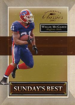 2007 Donruss Classics - Sunday's Best Bronze #SB-37 Willis McGahee Front