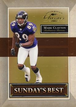 2007 Donruss Classics - Sunday's Best Gold #SB-16 Mark Clayton Front
