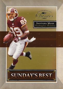 2007 Donruss Classics - Sunday's Best Silver #SB-23 Santana Moss Front