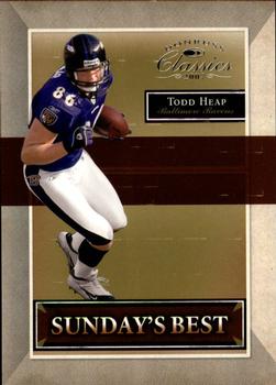 2007 Donruss Classics - Sunday's Best Silver #SB-35 Todd Heap Front