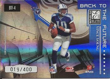 2007 Donruss Elite - Back to the Future Blue #BTF-4 Steve McNair / Vince Young Back