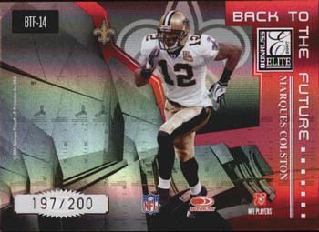 2007 Donruss Elite - Back to the Future Red #BTF-14 Tim Brown / Marques Colston Back
