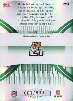 2007 Donruss Elite - College Ties Green #CT-7 Michael Clayton / Craig 