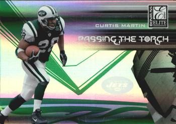 2007 Donruss Elite - Passing the Torch Green #PT-9 Curtis Martin Front