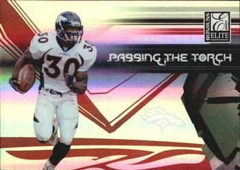 2007 Donruss Elite - Passing the Torch Red #PT-29 Terrell Davis / Mike Bell Front