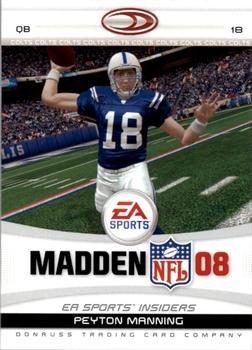 2007 Donruss Gridiron Gear - EA Sports Madden #1 Peyton Manning Front