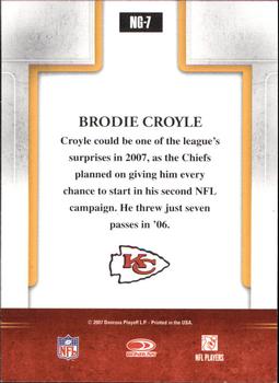 2007 Donruss Gridiron Gear - Next Generation Red #NG-7 Brodie Croyle Back