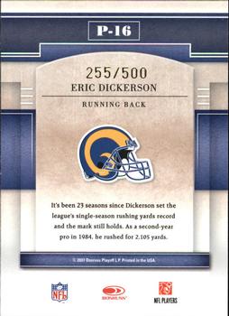 2007 Donruss Gridiron Gear - Performers Gold #P-16 Eric Dickerson Back